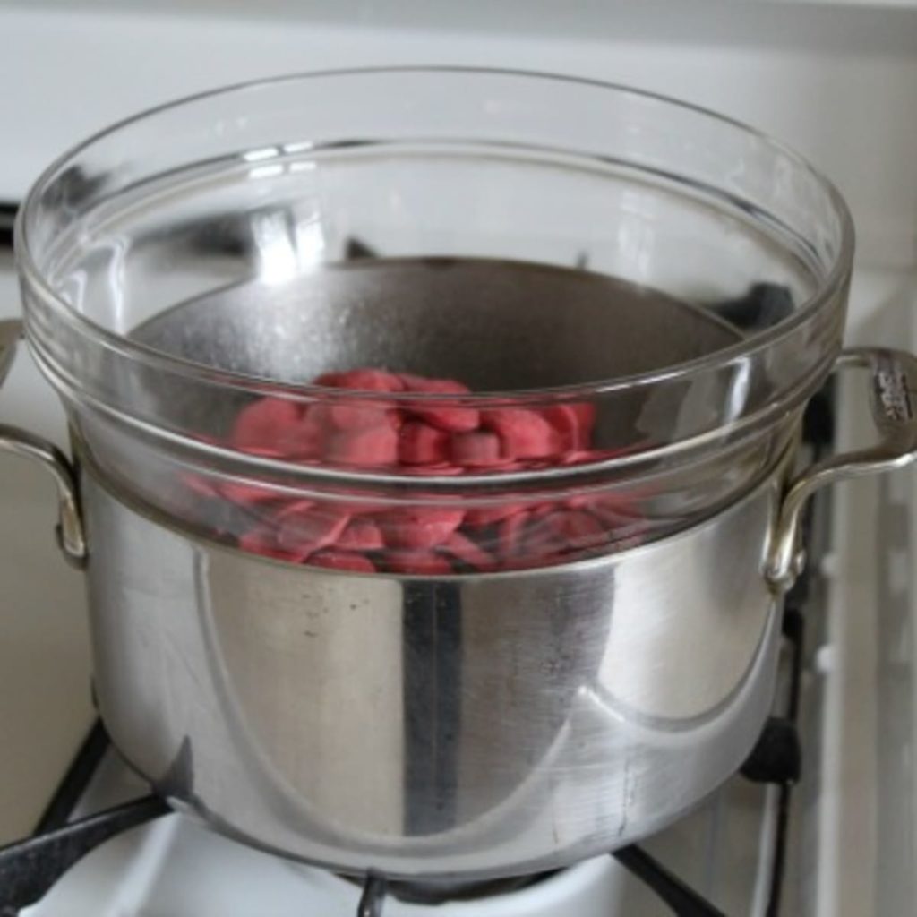 improvised double boiler