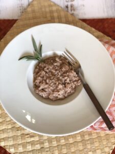 red wine risotto