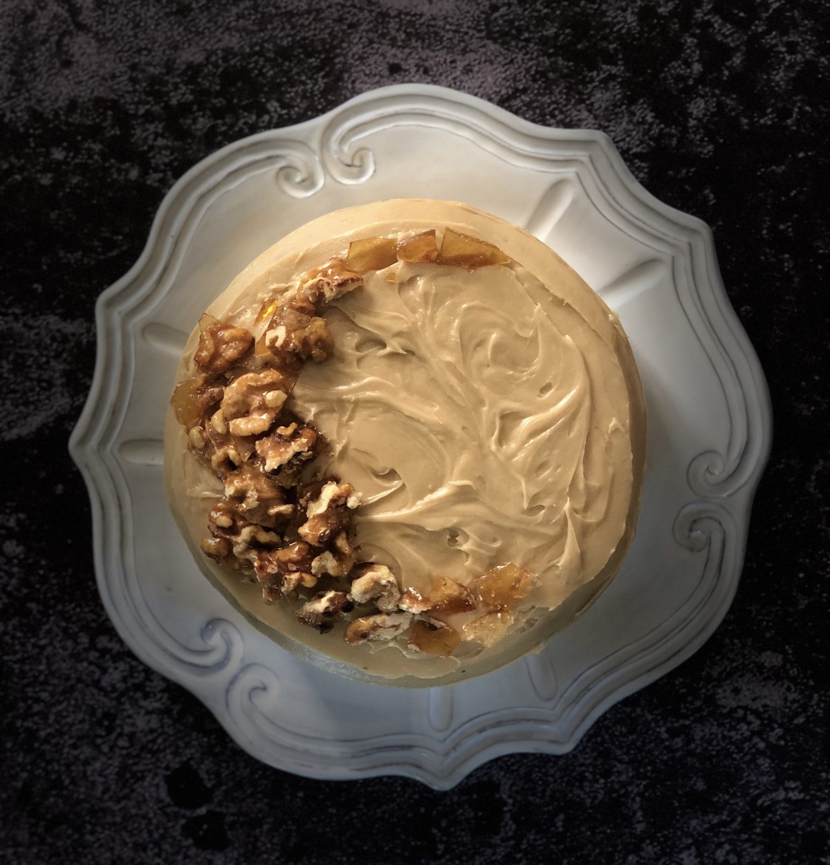 Spicy Layer Cake with Caramel Frosting | Flour & Fig