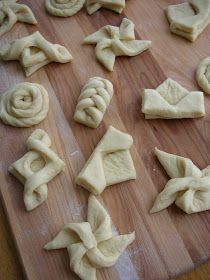 Danish pastry shapes