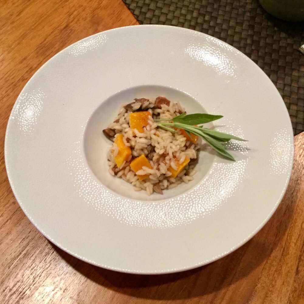 Risotto with Porcini Mushrooms and Butternut Squash