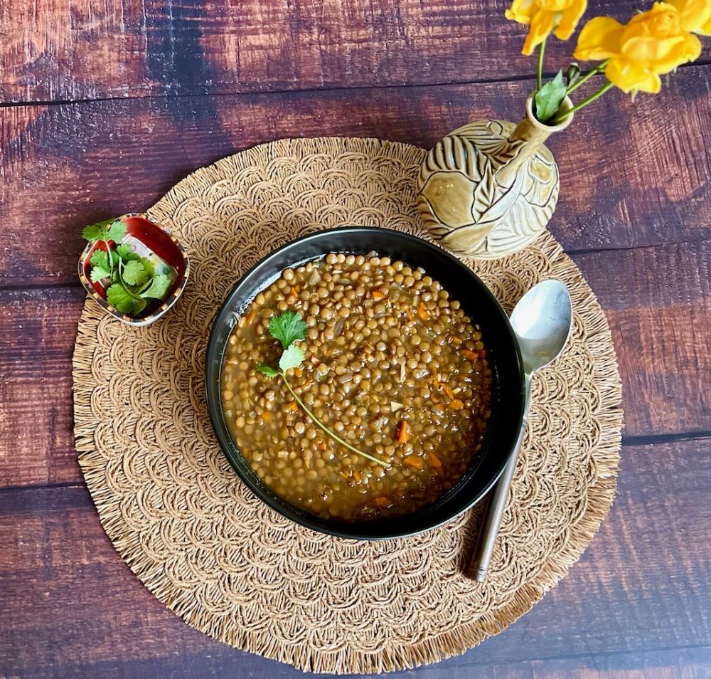 Spicy Mediterranean Lentil  Soup