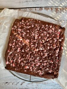 peppermint brownies